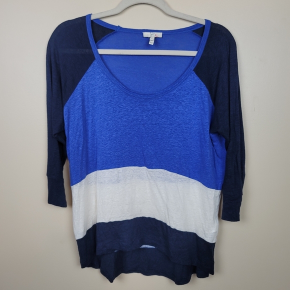 Joie Tops - FIRM Joie Blue/White/Navy Stripe Top size S
